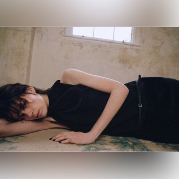 Zara DRESS WITH FAUX FUR BELT - Picture 6 of 10